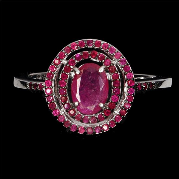 Natural Red Ruby Ring