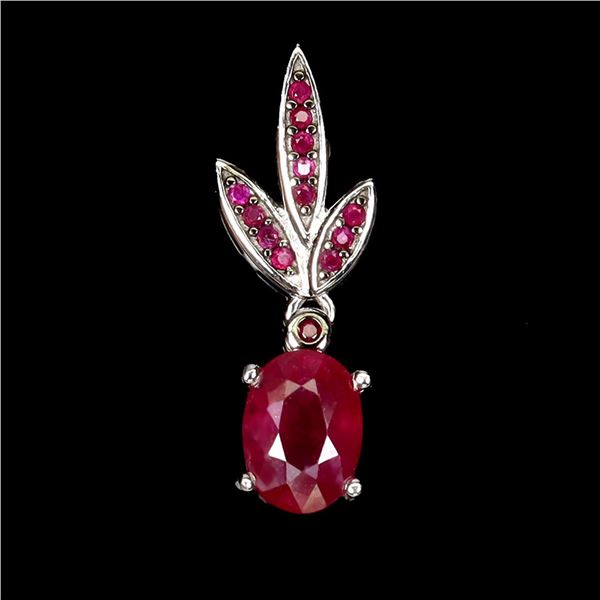 Natural Red Ruby Pendant