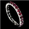 Image 1 : Natural Rhodolite Garnet Eternity Ring