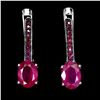 Image 1 : Natural Red Ruby Earrings