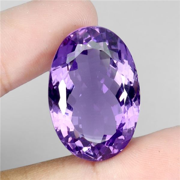 Natural Uruguay Purple Oval Amethyst