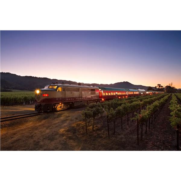 Sip & Soar in Napa: Wine Train, Hot Air Balloon & Tastings for Two