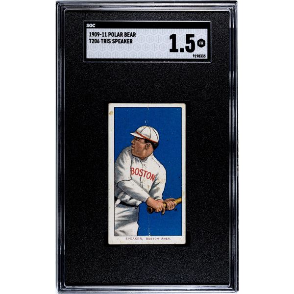 1909-11 T206 – Tris Speaker RC – Polar Bear (SGC 1.5)