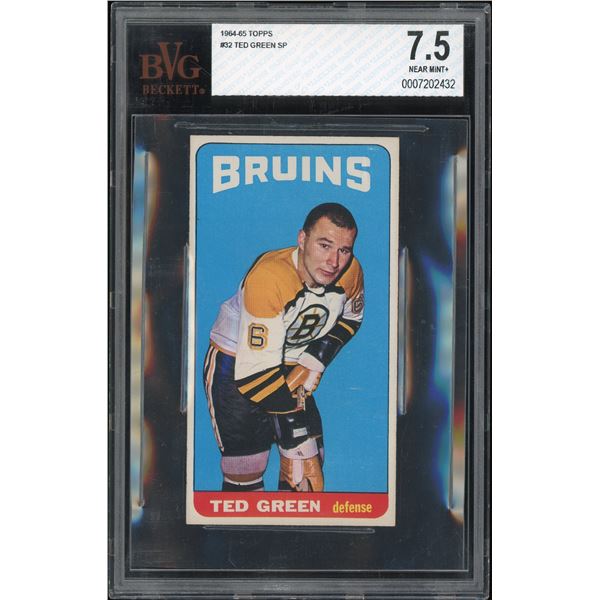1964-65 Topps #32 Ted Green SP (BVG 7.5)