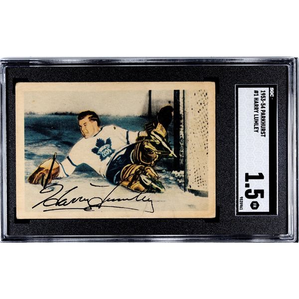 1953-54 Parkhurst #1 Harry Lumley (SGC 1.5)