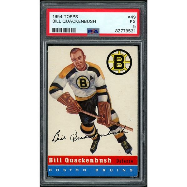 1954-55 Topps #49 Bill Quackenbush (PSA 5)