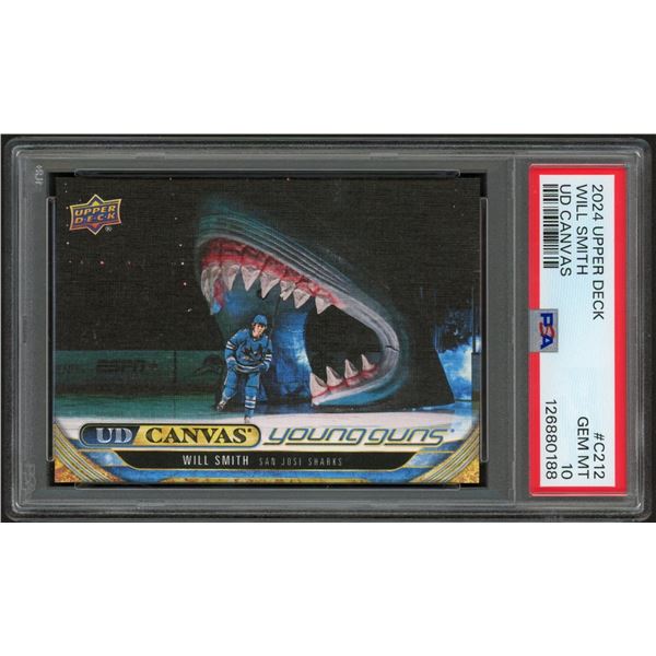2024-25 Upper Deck Young Guns Canvas Will Smith - PSA 10