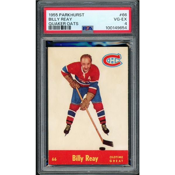 1955-56 Quaker Oats #66 Billy Reay OTG (PSA 4)
