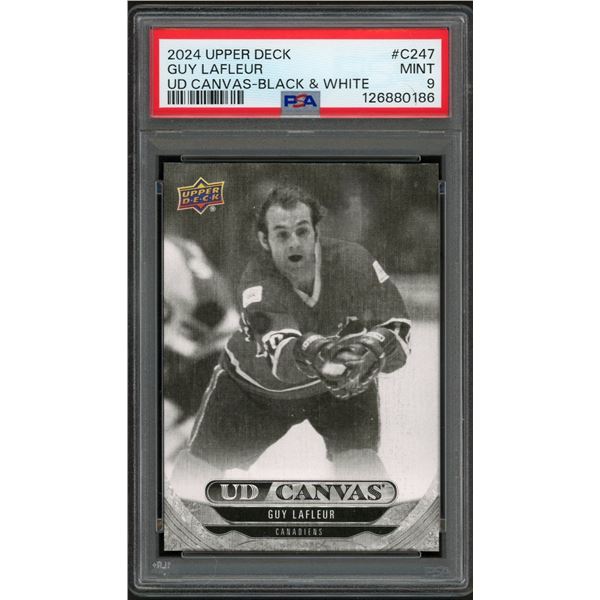 2024-25 Upper Deck Guy Lafleur Canvas Black & White SP - PSA 10