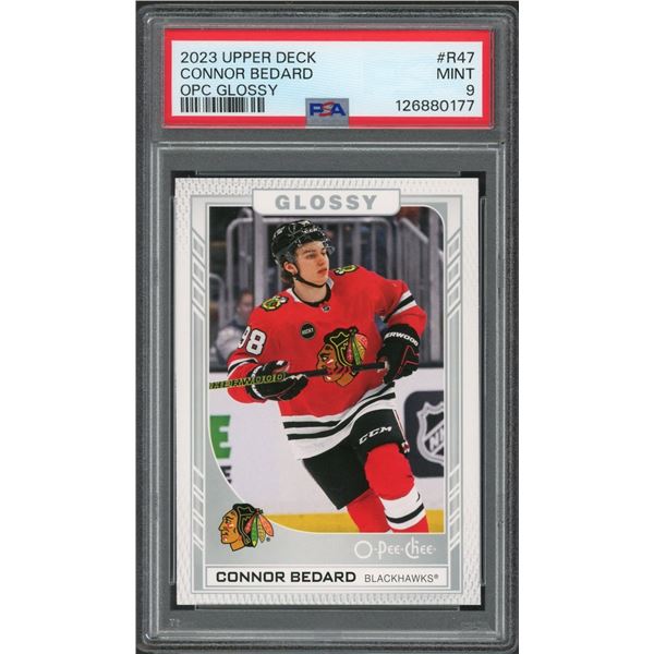 2023-24 Upper Deck Connor Bedard OPC Glossy - PSA 9
