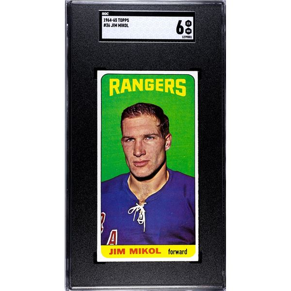 1964-65 Topps #36 Jim Mikol RC (SGC 6)