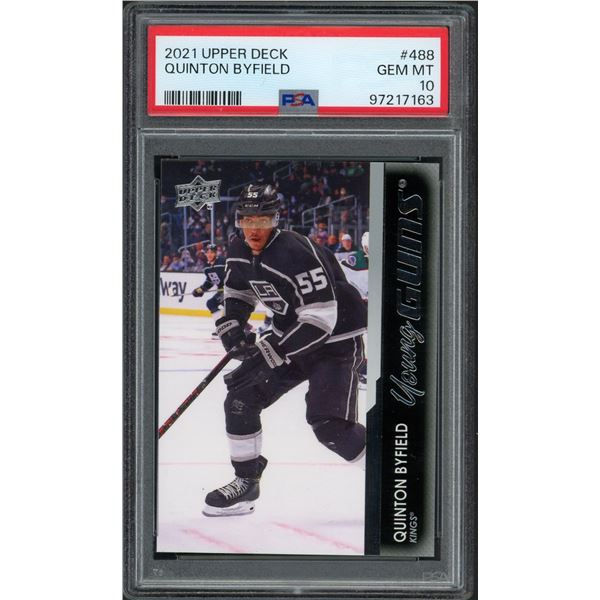 2021-22 Upper Deck Young Guns Quinton Byfield - PSA 10