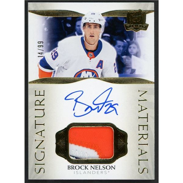 2021-22 Upper Deck The Cup Brock Nelson Signature Materials #14/99