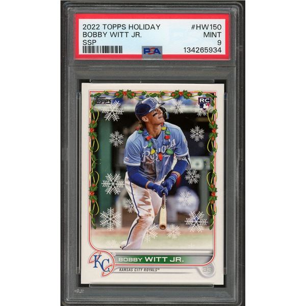 2022-23 Topps Holiday Bobby Witt Jr SSP - PSA 9