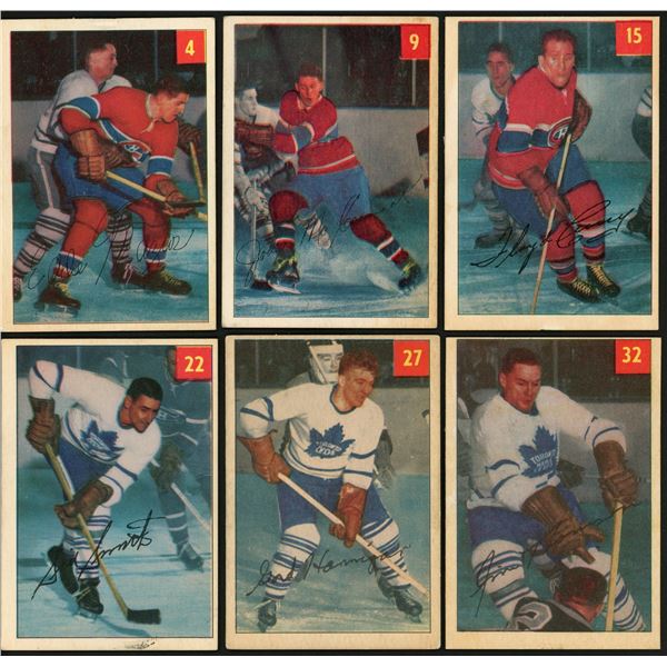 Lot of 24 x 1954-55 Parkhurst Hockey Cards