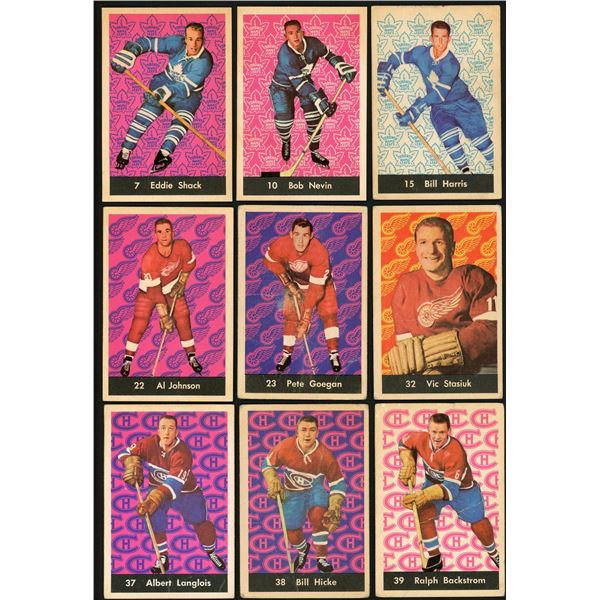 Lot of 15 x 1961-62 Parkhurst Hockey Cards