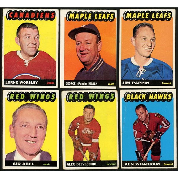 Lot of 12 x 1965-66 Topps Hockey Cards (HOFers!)
