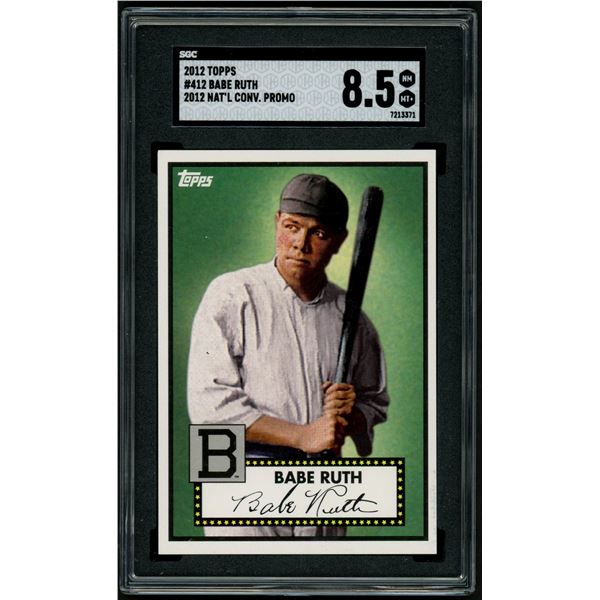 2012 Topps #412 Babe Ruth Nat'L Convention Promo (SGC 8.5)