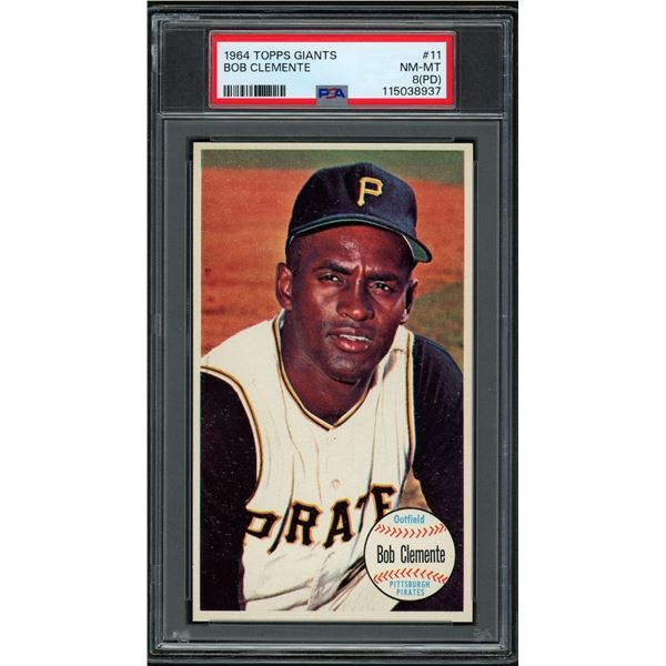 1964 Topps Giants #11 Roberto Clemente (PSA 8 pd)
