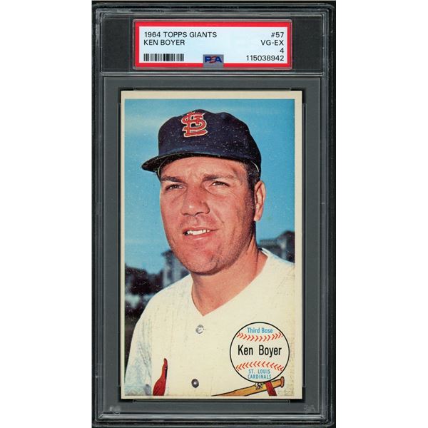 1964 Topps Giants #57 Ken Boyer (PSA 4)