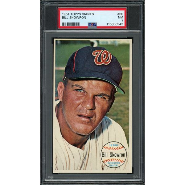 1964 Topps Giants #60 Bill Skowron SP (PSA 7)