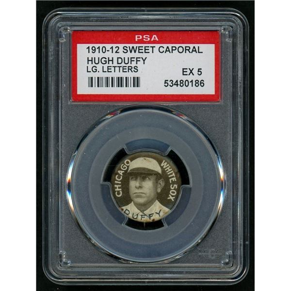 1910-12 Sweet Caporal Pins - Hugh Duffy (PSA 5)