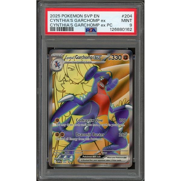 2025 Pokemon Cynthia's Garchomp EX - PSA 9