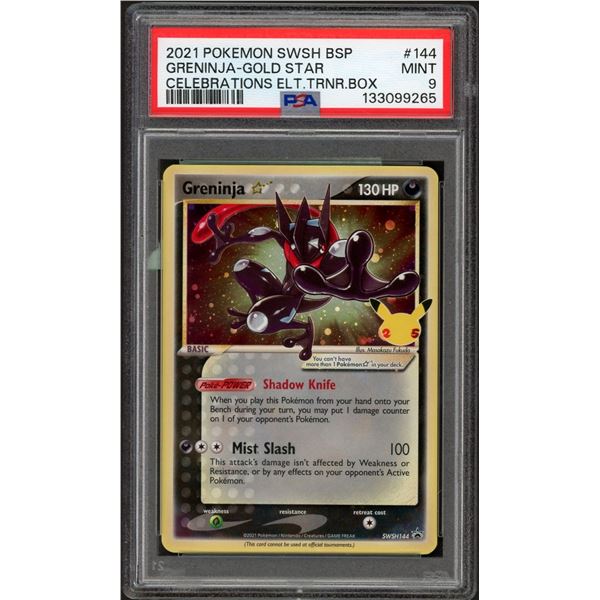 2021 Pokemon Greninja Celebrations ETB Promo - PSA 9