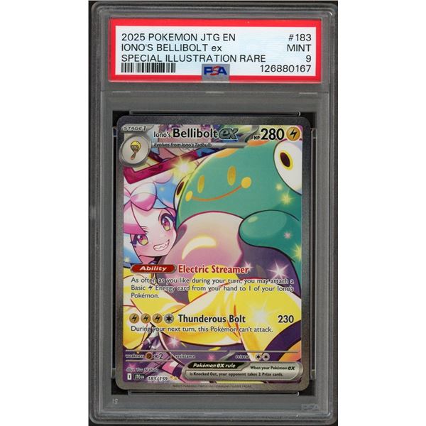 2025 Pokemon Iono's Bellibolt EX Special Illustration Rare - PSA 9