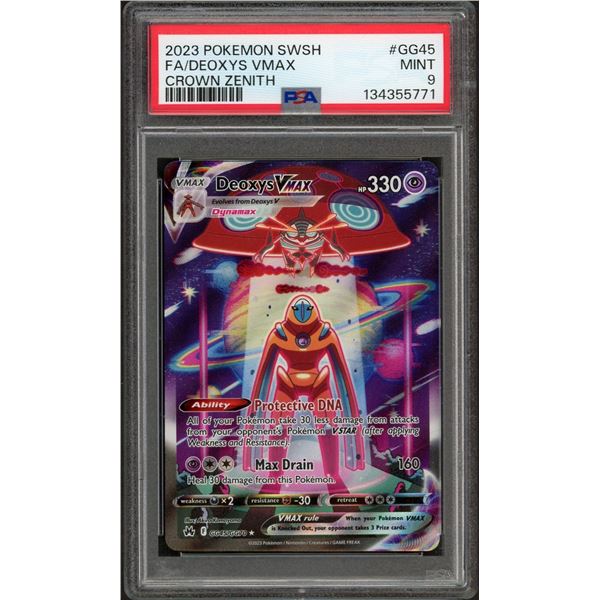 2023 Pokemon Deoxys VMAX Full Art - PSA 9