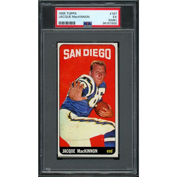 1965 Topps #167 Jacque MacKinnon (PSA 5 mk)