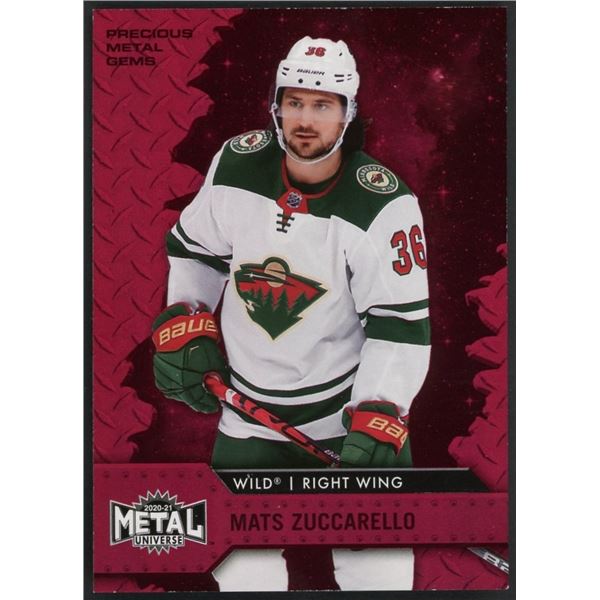 2020-21 Metal Universe Mats Zuccarello Red Precious Metal Gems #19/100