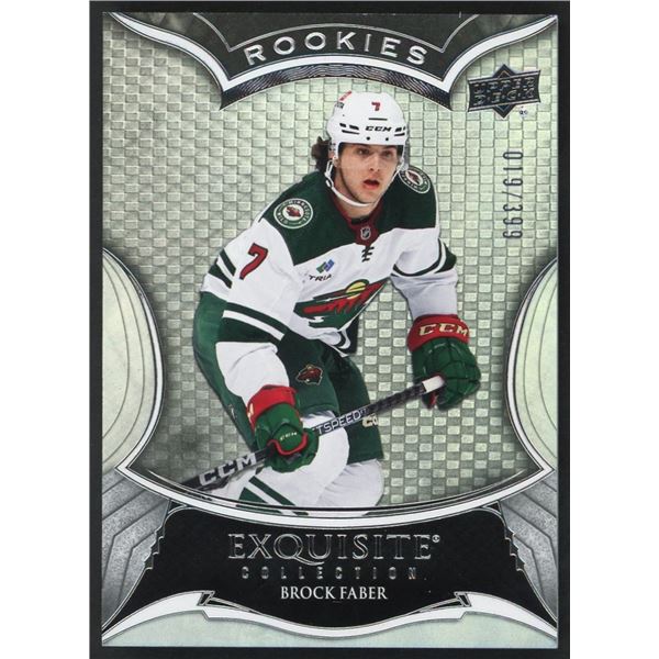 2023-24 Upper Deck Exquisite Brock Faber Rookie #19/399