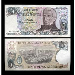 1983 Argentina 5 Peso Note Crisp Uncirculated (CUR-05553)