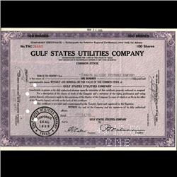 1940s Gulf States Utilities Stock Certificate RARE (COI-3327)