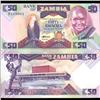 Image 1 : 1986 Zambia 50 Kwacha Parrot Note Crisp Unc SCARCE (COI-3714)