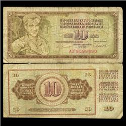 1981 Yugoslavia 10 Dinara Scarce Circulated Note (CUR-05680)