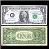 Image 1 : 2006 $1 Federal Reserve Note Crisp AU+ RARE FANCY NUMBER (CUR-05993)