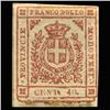 Image 1 : 1859 RARE Italy Modena 2c Postal Stamp MINT (STM-0189)