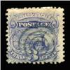 Image 1 : 1869 RARE US 3c Postal Stamp With Grill (STM-0223)