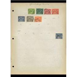 1919 Bavaria Hand Made Stamp Collection Album Page  8 Pieces (STM-0091)