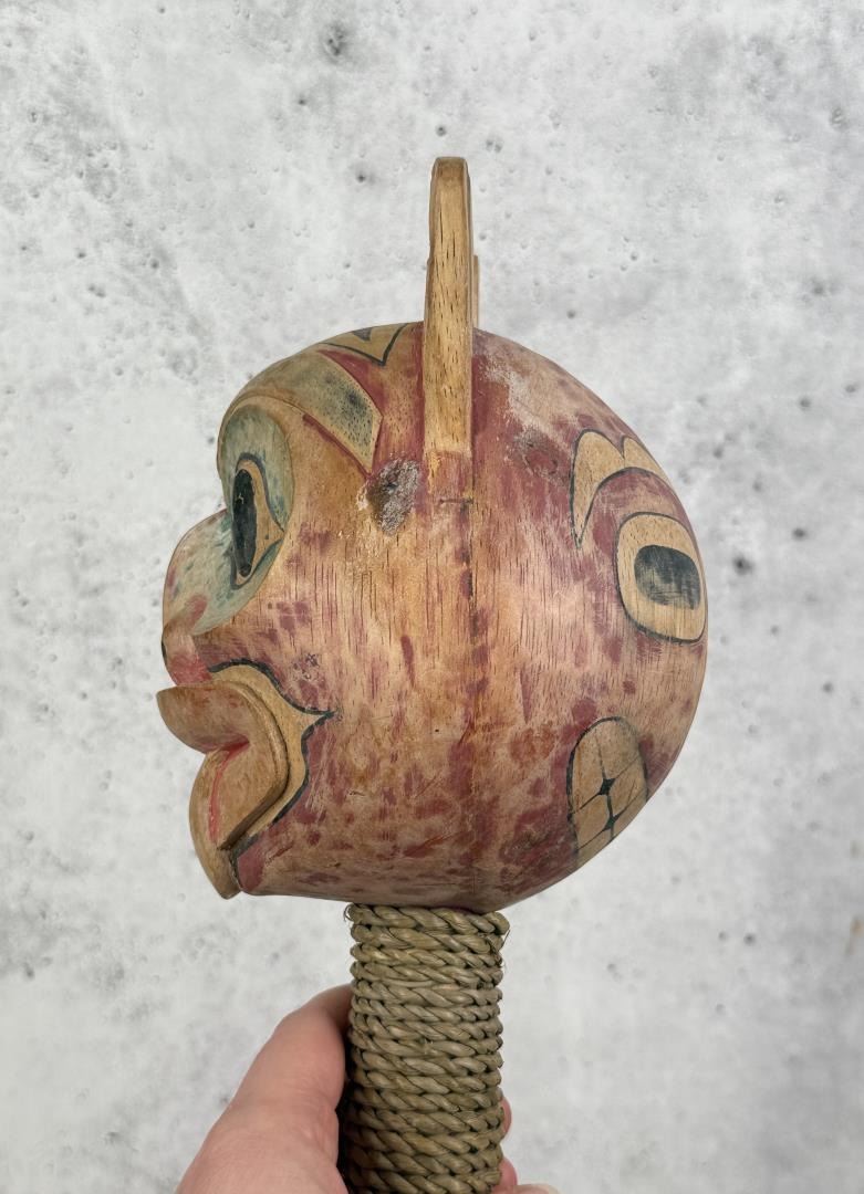 Haida Gwaii Northwest Coast Wood Bear Rattle