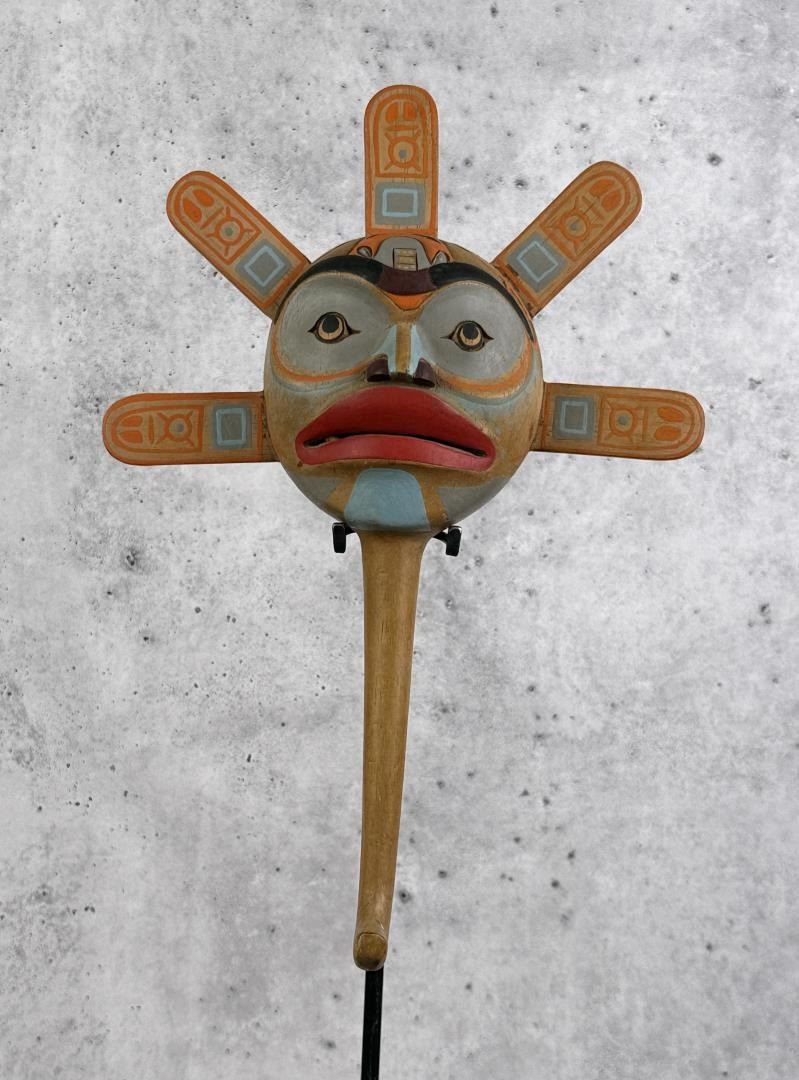 Haida Northwest Coast Indian Sun Rattle