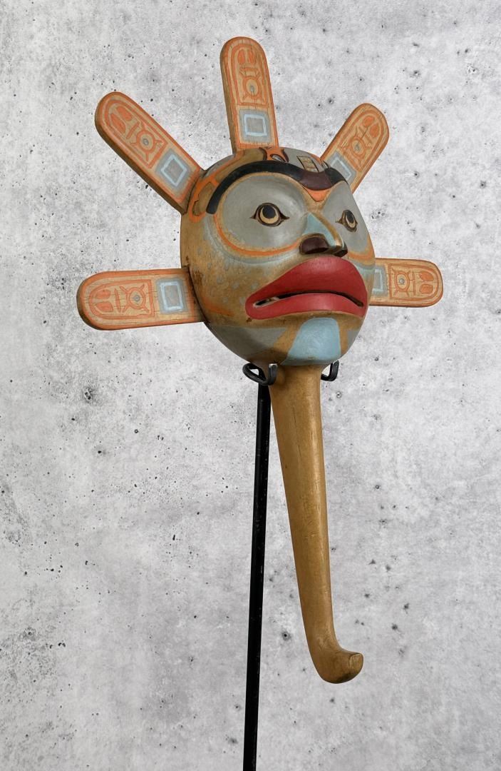 Haida Northwest Coast Indian Sun Rattle