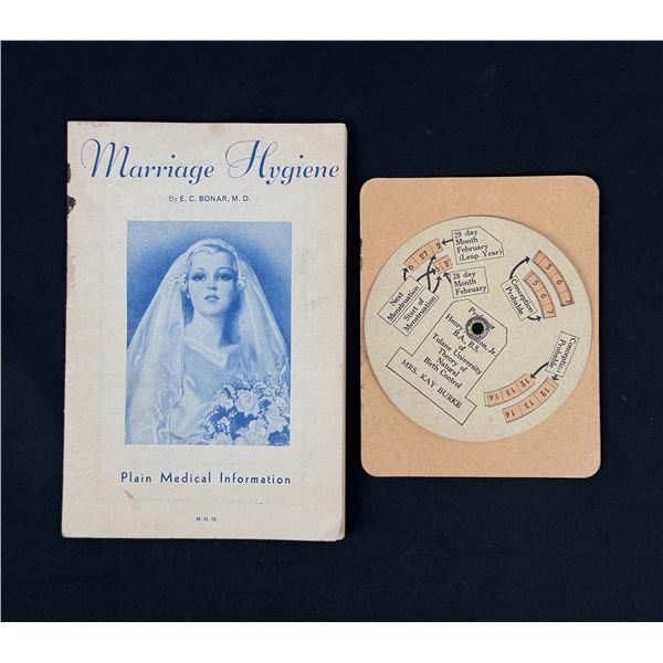 1930s Birth Control Paper Wheel Chart and Pamphlet