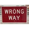 Image 1 : Montana Highway Wrong Way Sign