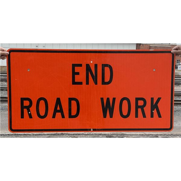 Montana Highway End Road Work Sign