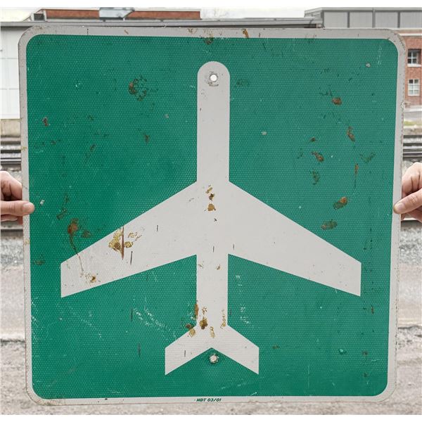 Montana Airport Road Traffic Sign