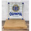 Image 1 : Olympia Beer Stained Glass Style Window Sign