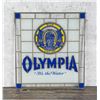 Image 2 : Olympia Beer Stained Glass Style Window Sign